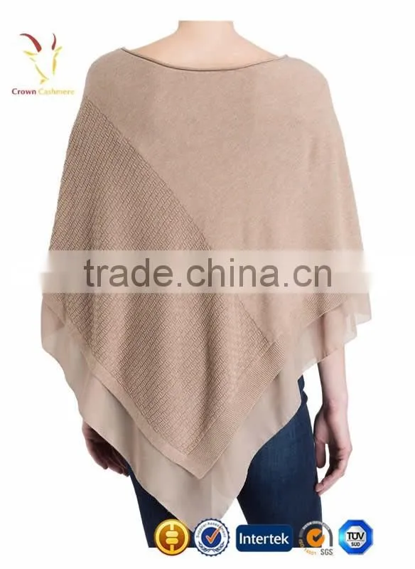 Fashion Women Knit Cashmere Sweater Poncho Wraps