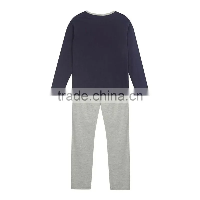Boy's navy space pyjama set