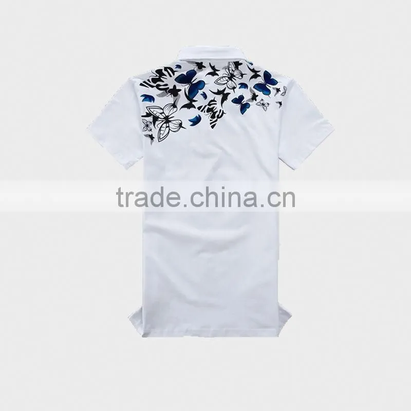 2015 china supplierSummer Men's Polo Shirt with Ribbon