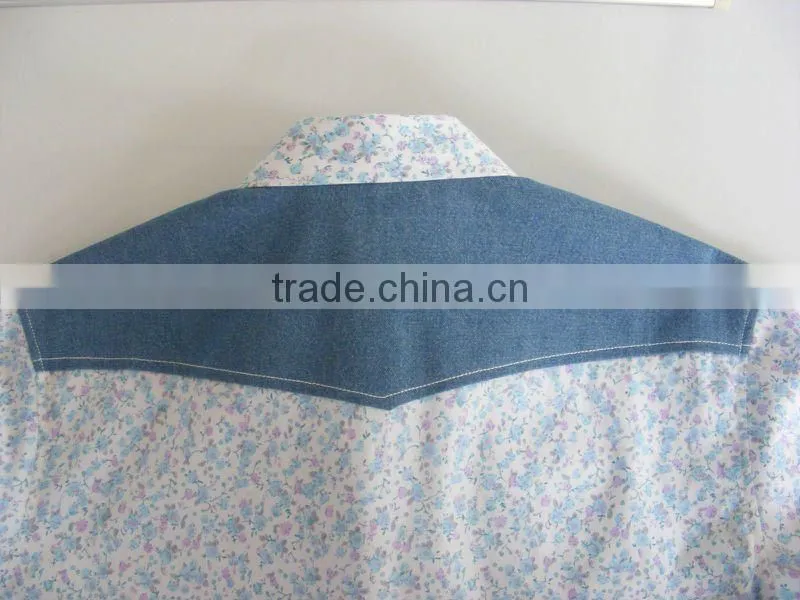 two pockets fancy men shirts printing