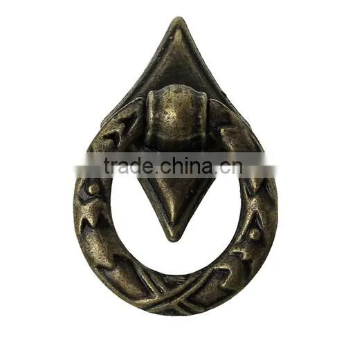Antique Bronze Rhombus Jewelry Wooden Box Pull Handle Knobs 32.0mmx21.0mm