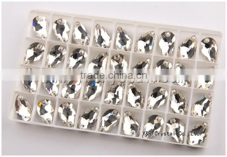 citrineAB color drop crystal sew on rhinestone beads