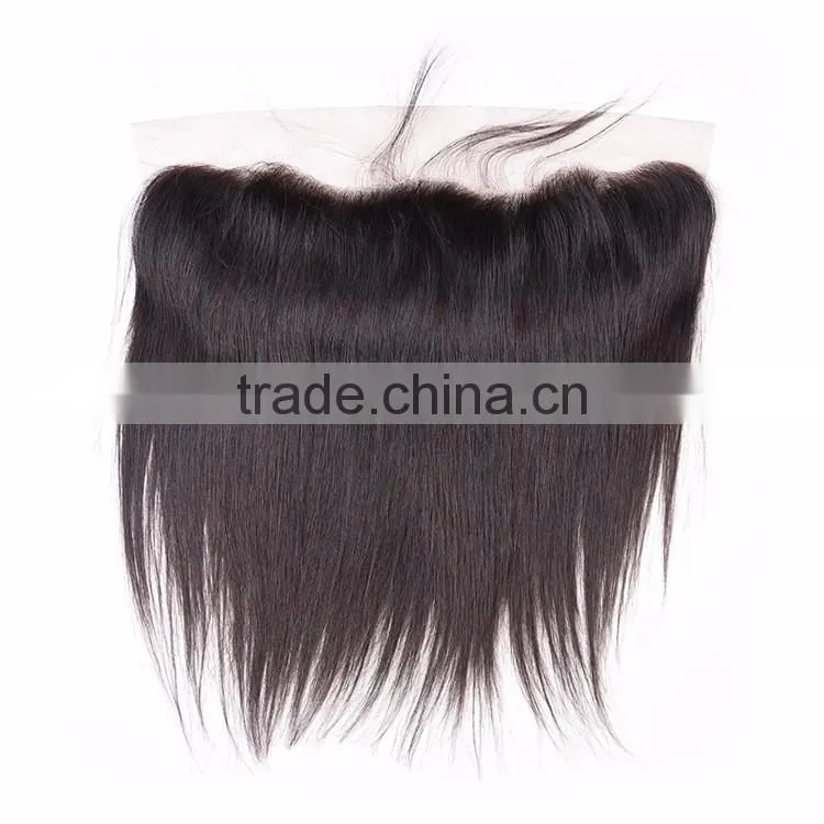 Black Rose Ear to Ear Lace Frontals with Baby Hair 13"*4" Silky Straight Virgin Brazilian Human Hair Lace Front Closure