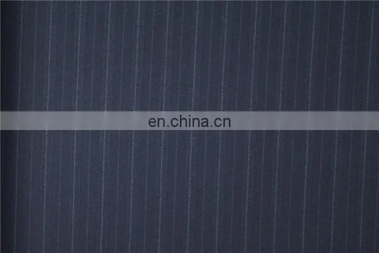 polyester rayon fabric suiting fabric with stripe/stripe fabric for suiting