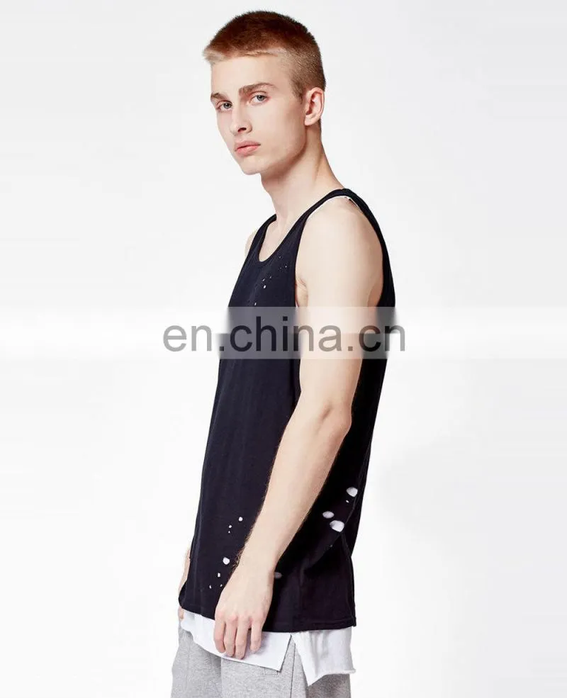 Tank top men summer Gym Singlet Wholesale Mens Tank Top/wholesale