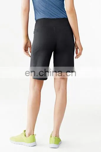 Yihao trade assurance women's relaxed sportswear with pocket black shorts