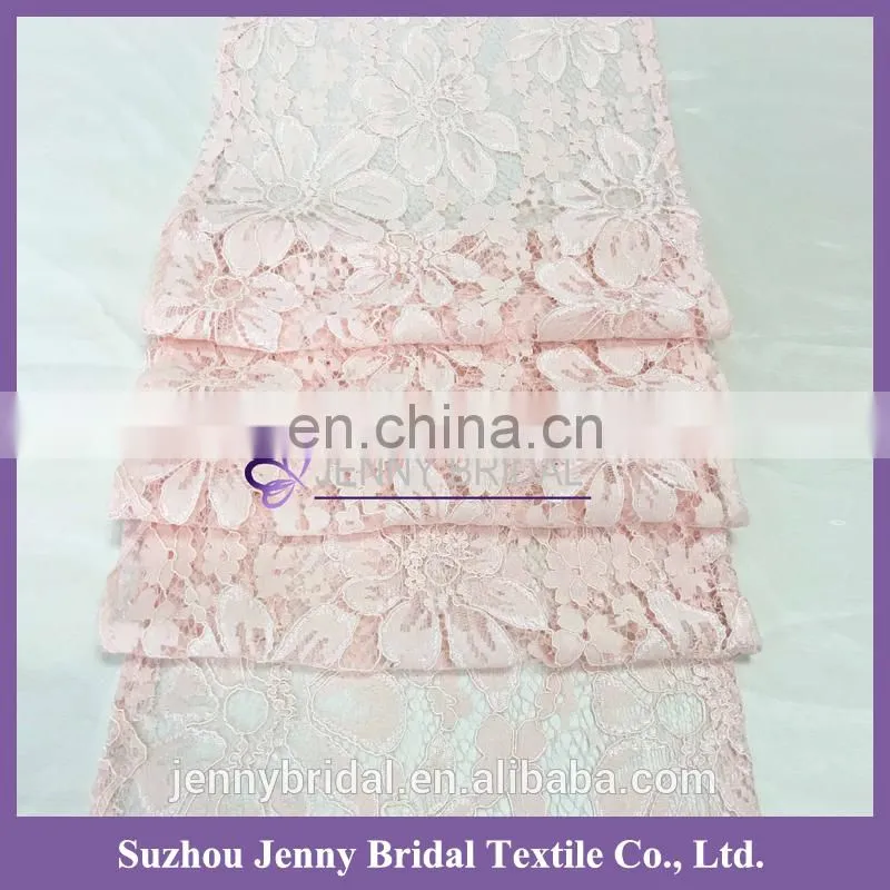 TL044 light pink wedding table runners embroidered table runner wedding table decoration