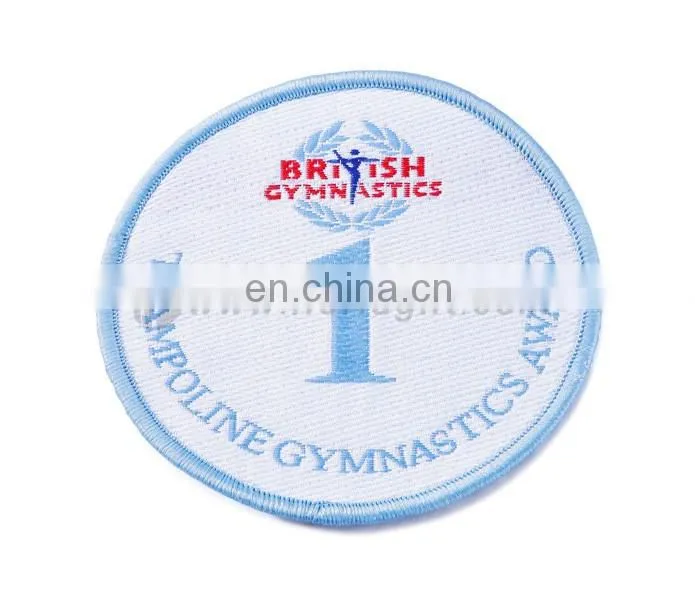 Wholesale school uniform woven badge patch/Custom Garment Woven Patch Label
