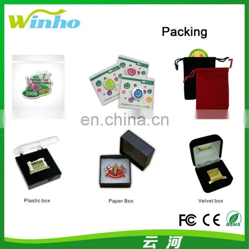 Winho custom metal lion pin