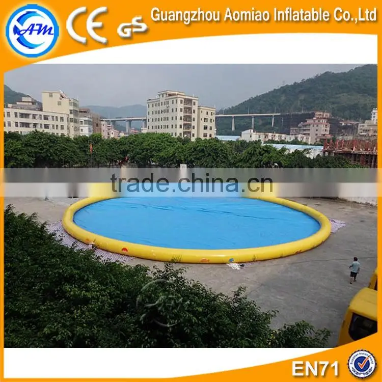 PVC 0.9mm floating swimming pool water pump, inflatable water pool