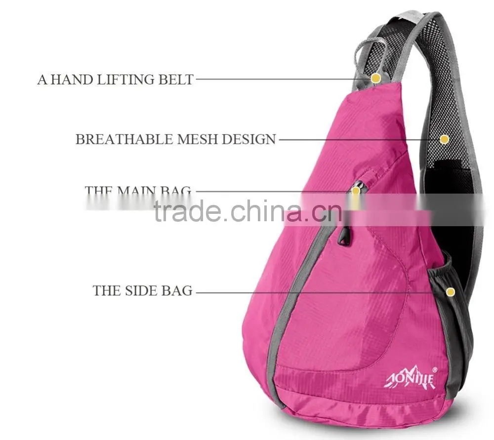 Packable Shoulder Backpack Sling Chest CrossBody Bag Cover Pack Rucksack for Bicycle Sport Hiking Travel Camping Bookbag Men Wo