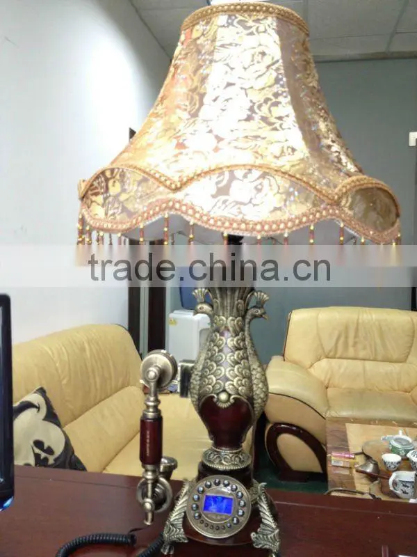 Antique lamp telephone
