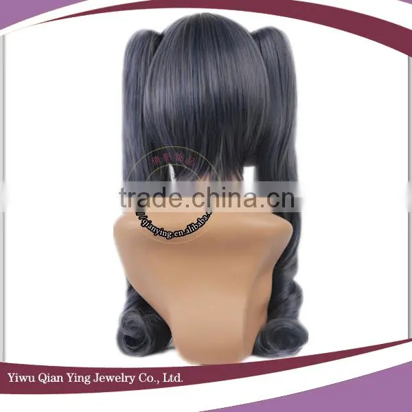 Ciel Phantomhive navy blue wig with long ponytail