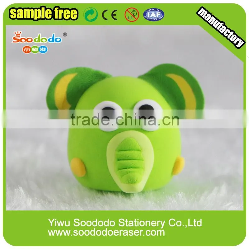 Funcy Clay eraser Animal shape pencil topper with eraser