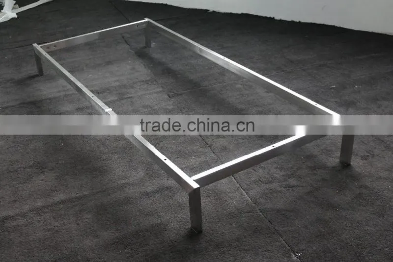 8039 stainless steel 3 seat office sofa metal frame