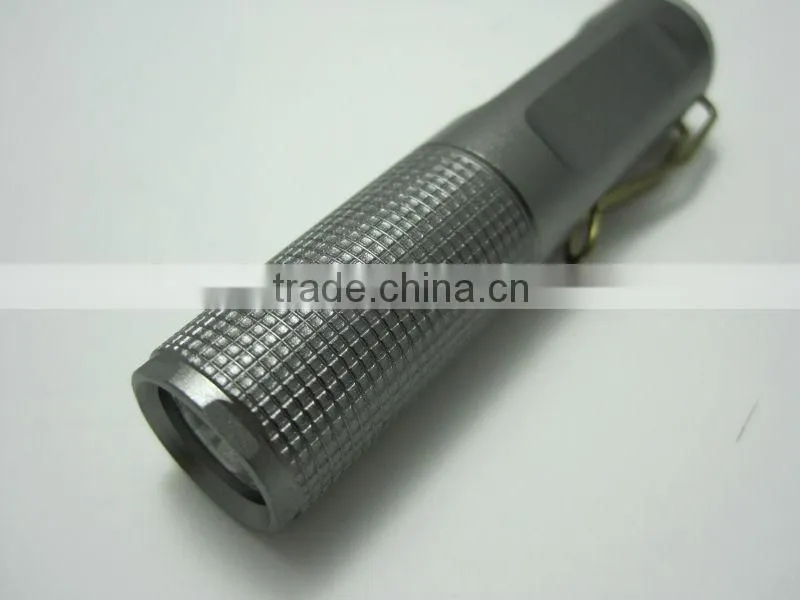 1 led high power aluminum mini flashlight pocket straw hat torchlight