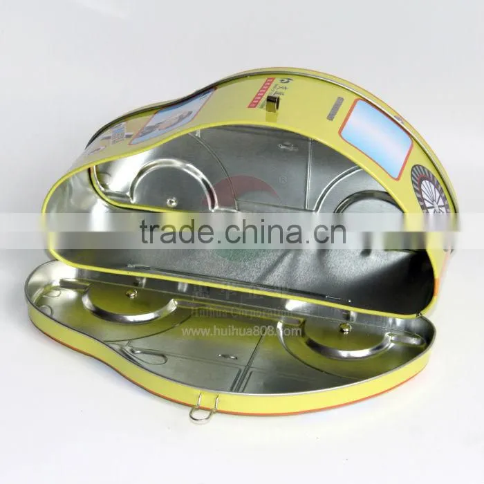 car shape gift packing tinplate box delicated printing