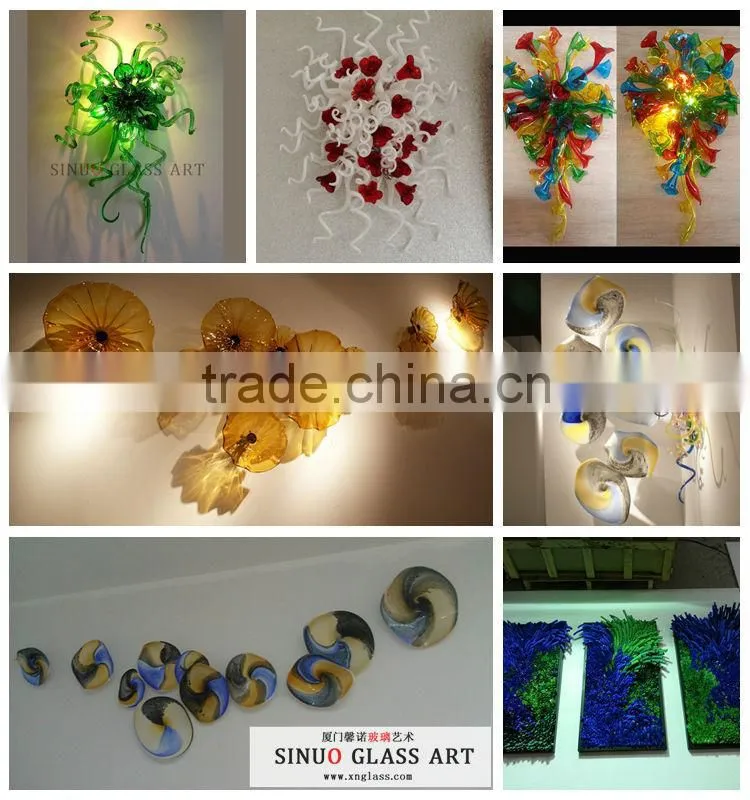 Elegant Hand blown Clear Glass Chandelier