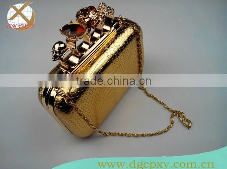 New fashion !Wholesales cheap skull finger minaudieres clutch bags