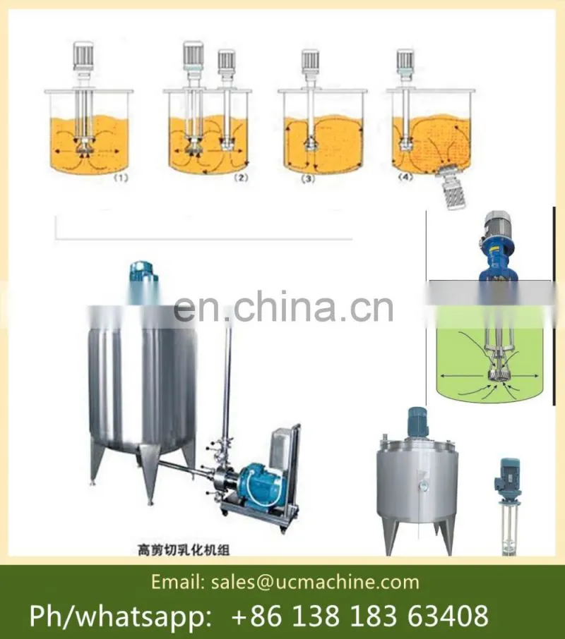 types of homogenizer tank