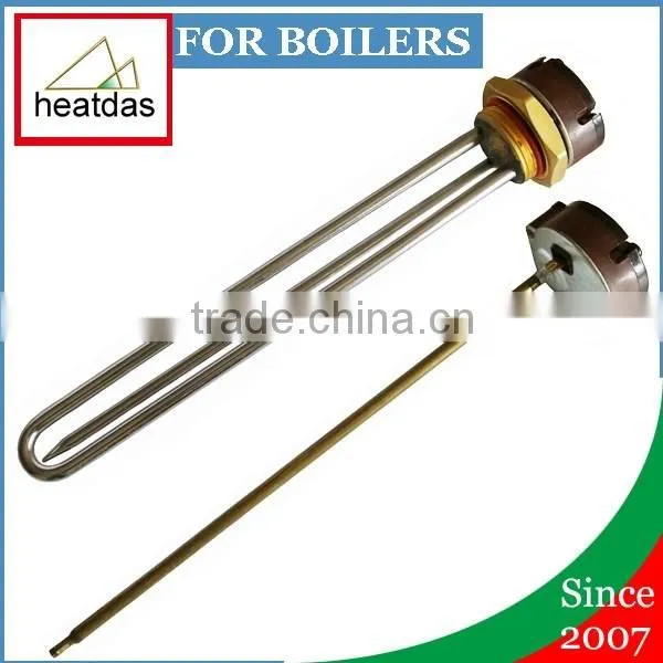 2016 stainless steel 1-1/4" screw-in electric boiler water heater and thermostat