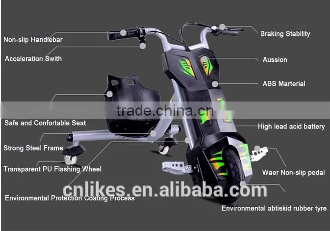 Fashion children easy rider kids battery powered trike bikes