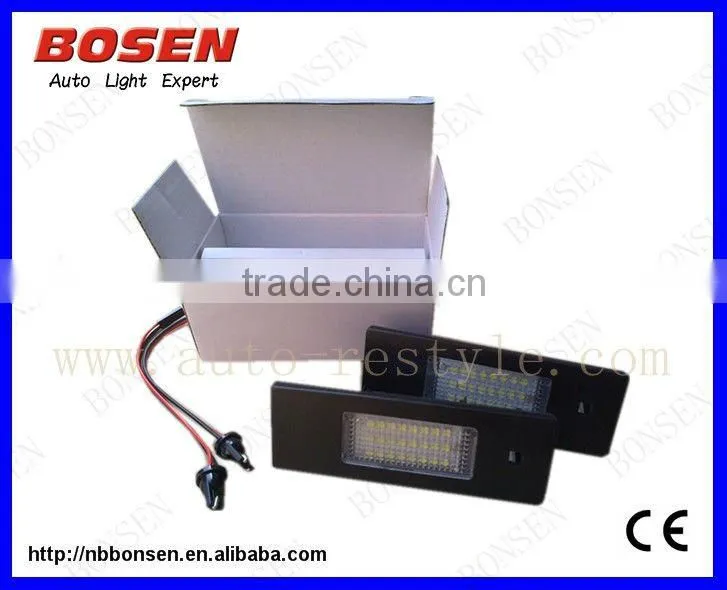 E87 led licence plate light
