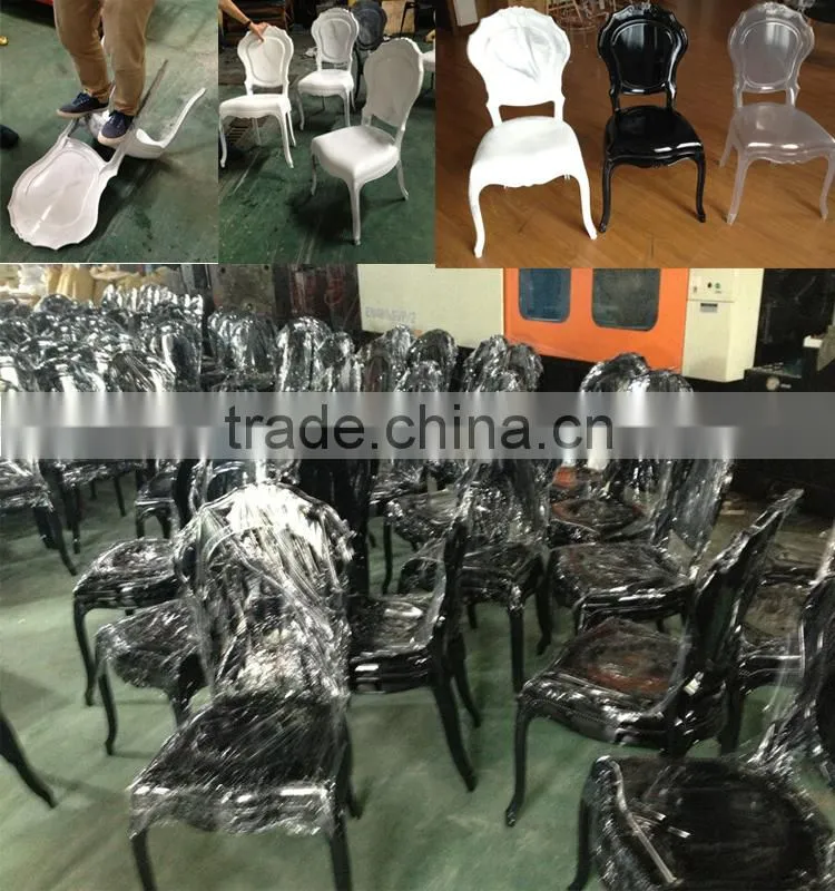 High quality clear glass Belle chair