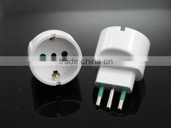 Germany European to Italy Chile Power Plug Adapter Travel Converter Vacation