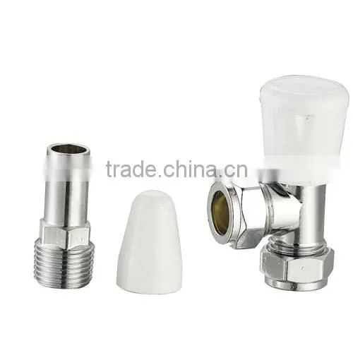 HR5010 brass drain angle chrome radiation valve