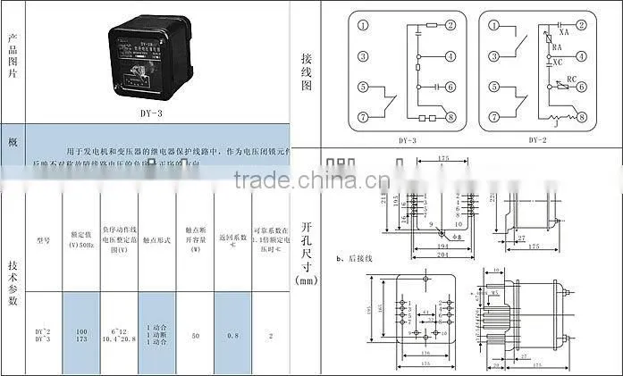 DJ-100 electric 220v relay switches