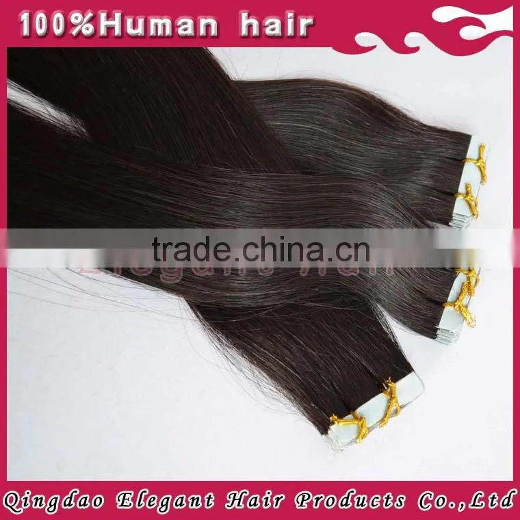 6A100% human hair high quality popular cheap wholesale 2.5g/piece 24" tape in hair extension