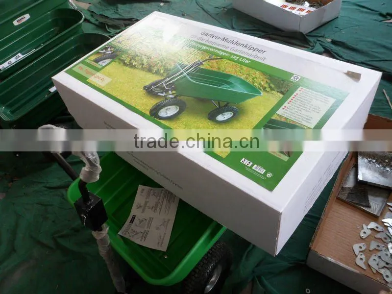 plastic garden cart/garden dump cart