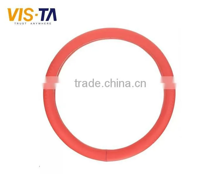 universal colorful good design car steering wheel cover leather