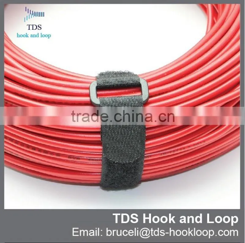 customized reusable hook and loop plastic buckle strap
