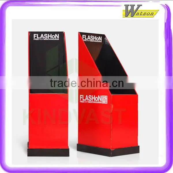 Supermarket Promotion Cosmetic Floor Display Cardboard Dump Bin