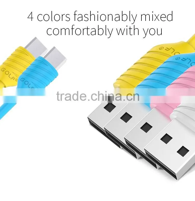 GOLF 1m Pineapple Series Micro USB Cable for s7 edge/s7 2.1A Quick Charging and data cable For Huawei/Nokia/HTC/Xiaomi