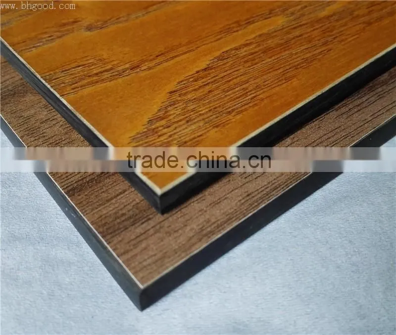 Woodgrain decorative compact laminate hpl fence fence panels
