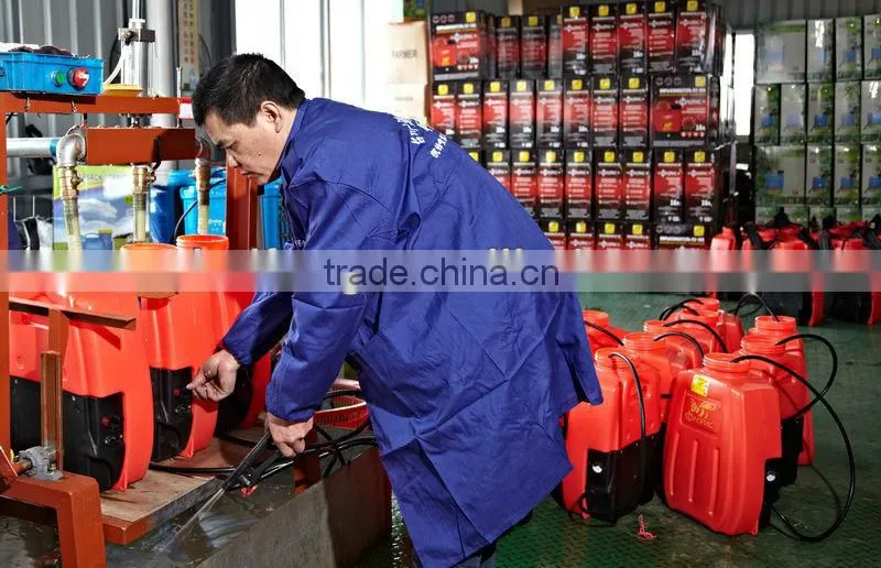 16L farm irrigation battery operated backpack sprayer