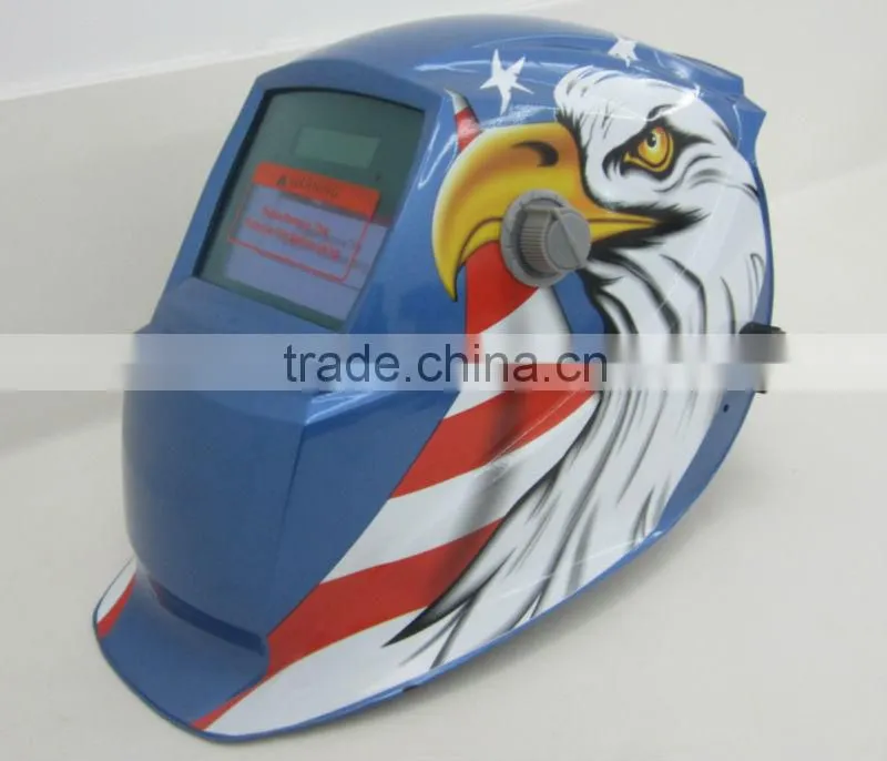 American flag with eagle Auto Darkening Welding Helmet with a Big Viewing window