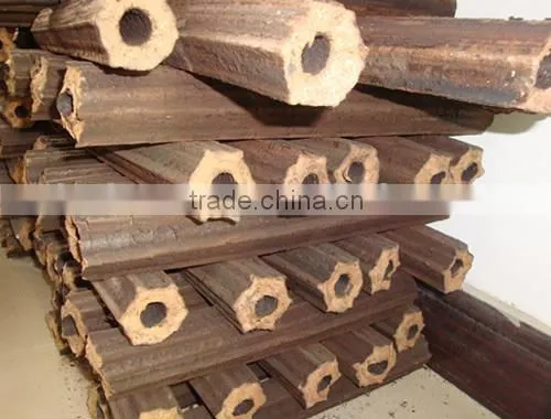 Hexagon type charcoal machine /sawdust briquette pressing machine