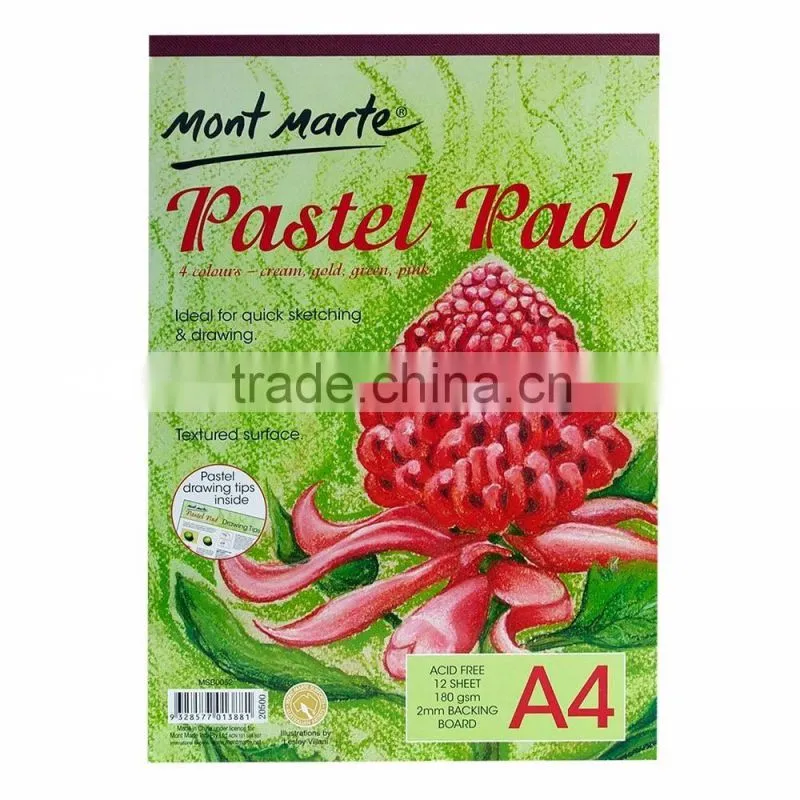Mont Marte Pastel Pad acid free 4 colours 180gsm A3/ A4/ A5
