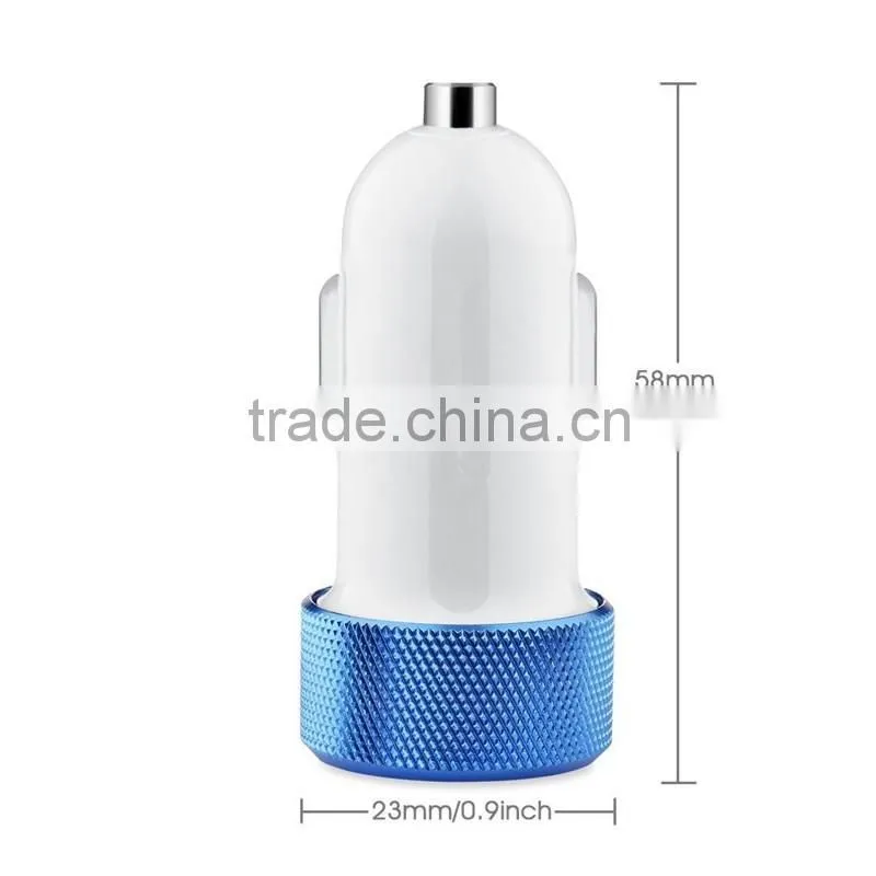 REYON 4.8A 2 port usb universal car charger 12-24V for Iphone,Samsung,HTC,iPAD etc.