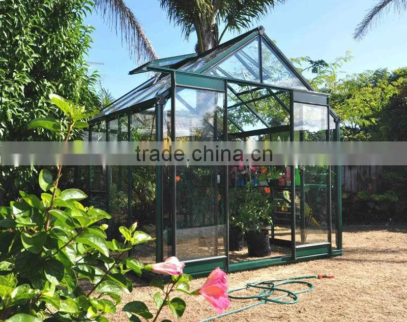 China exclusive offer lean to greenhouse with insulated toughened glass