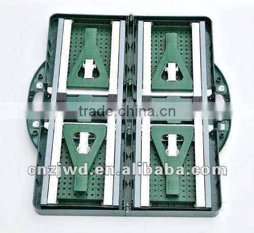 Green Plastic Camping/Picnic ABS/PP linked Table&chairs