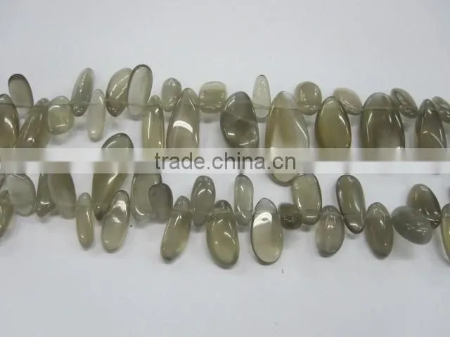 wholesale wholesale Natural irregular natural moonstone center drill polished