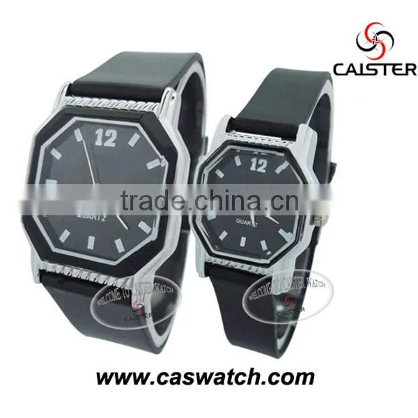 ROHS CE Silicone rubber watch with Japan movt