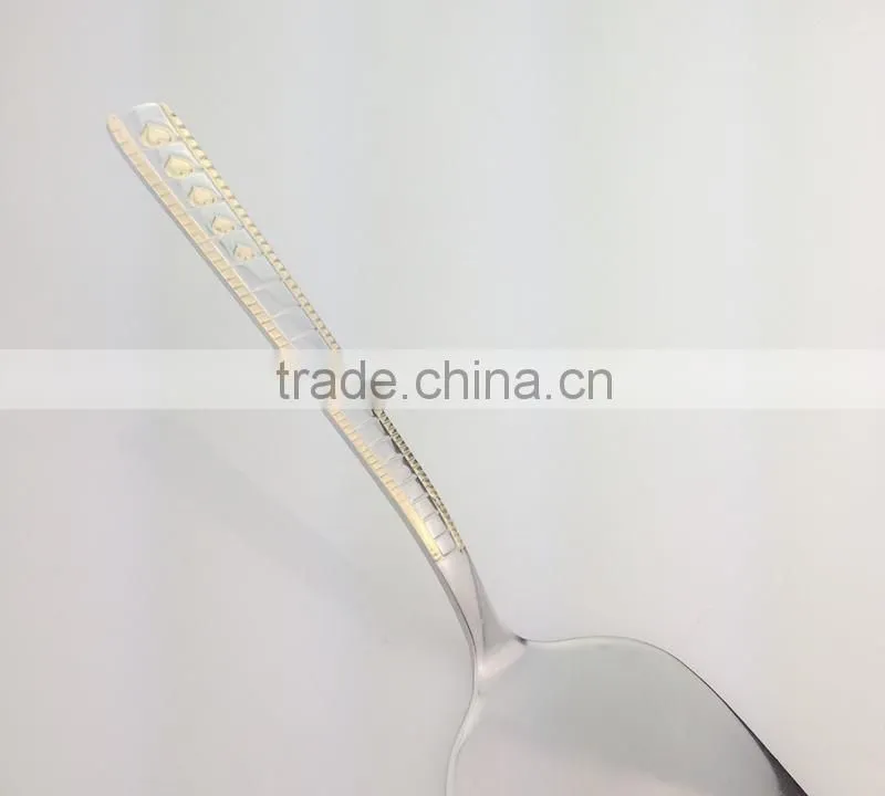 stainless steel cake server pizza server good polish