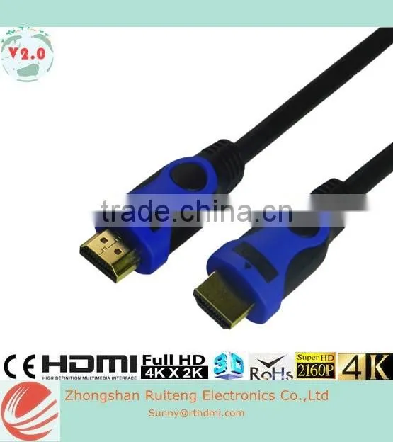 V2.0 colorful low price HDMI Cable with Ethernet from 0.5-40m support 3D and 4K