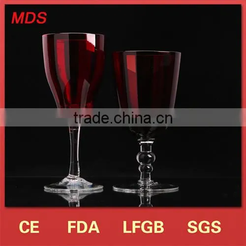 Glass drinkware thick stem crystal christmas wine glasses